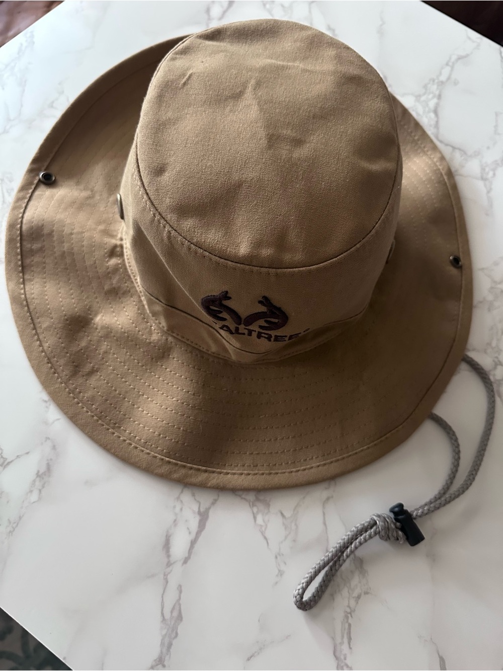 REALTREE · Boonie Hat for Men - Tan Wide Brim Sun Hat/Fishing Hat